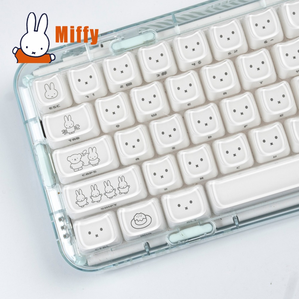 Kawaii Miffy Keycaps Cute Rabb - огляд і ціна Arcade No